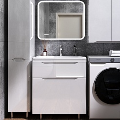 Style Line Мебель для ванной Марелла 70 Люкс Plus антискрейтч белая – фотография-1